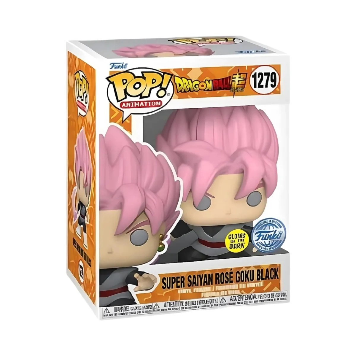 Funko Pop! Dragon Ball Z Super - Super Saiyan Rose Goku Black (Glow Special Edition) #1279 - HypeFly India View 1