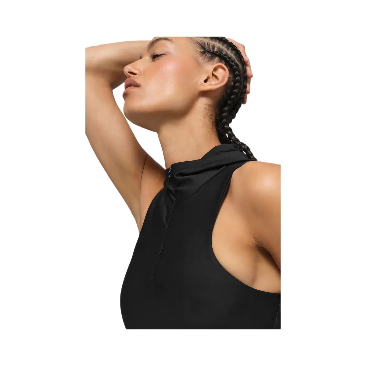 Alo Women's Airlift Light Speed Hooded Bra - Black - HypeFly India View 4