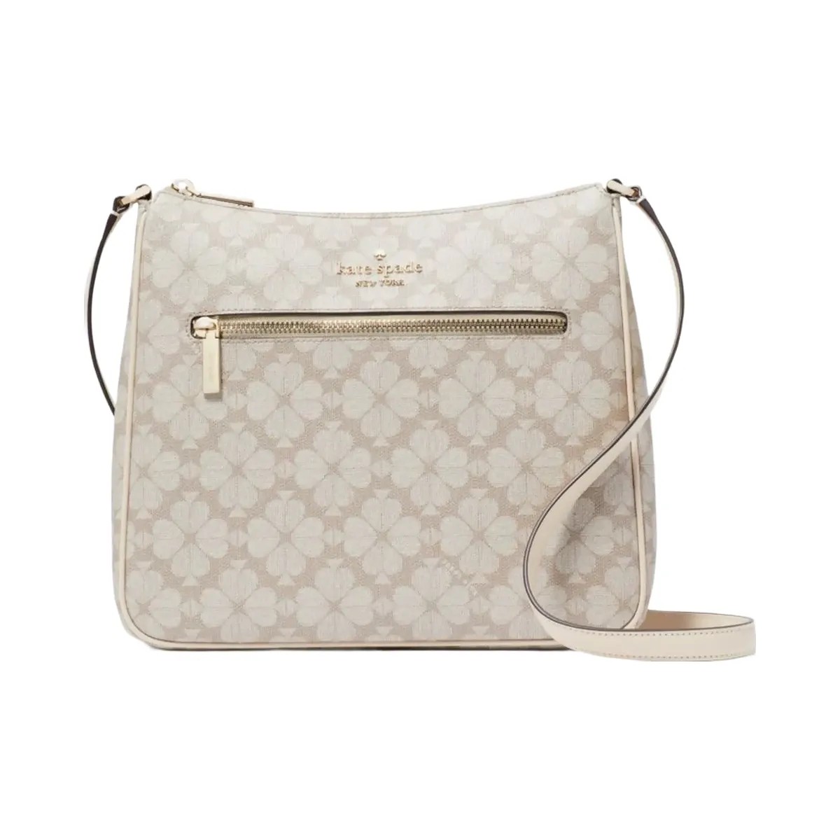 Kate Spade Signature Spade Flower Large Swingpack Crossbody Dark Beige Multi - HypeFly India View 1