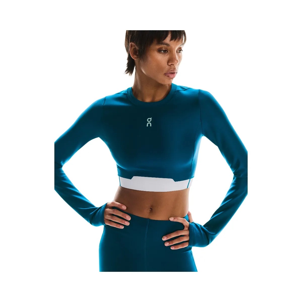 On Train Long Sleeve Crop Tempest - HypeFly India View 4