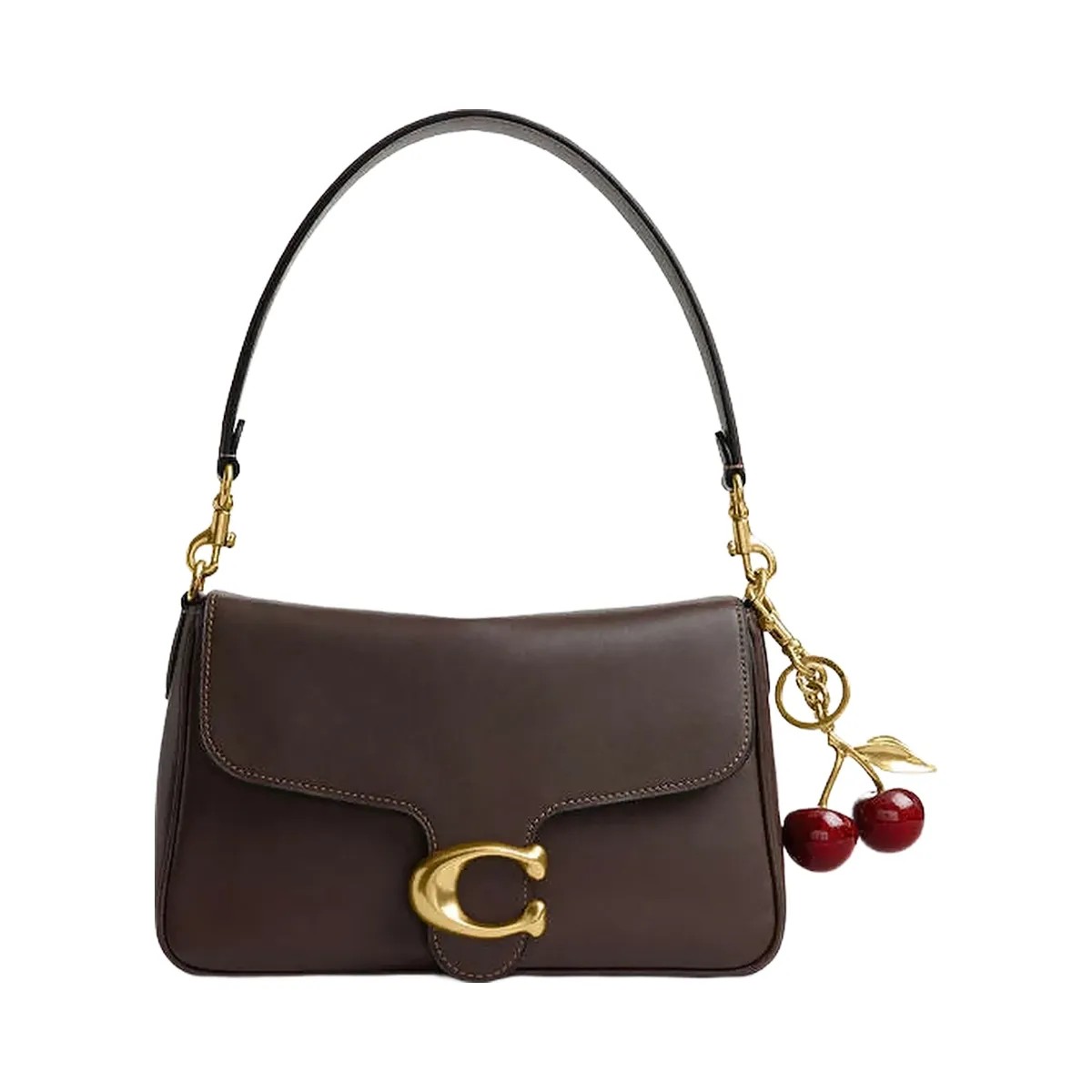 Coach Soft Tabby Shoulder Bag Smooth Leather-Brass-Maple - HypeFly India View 4