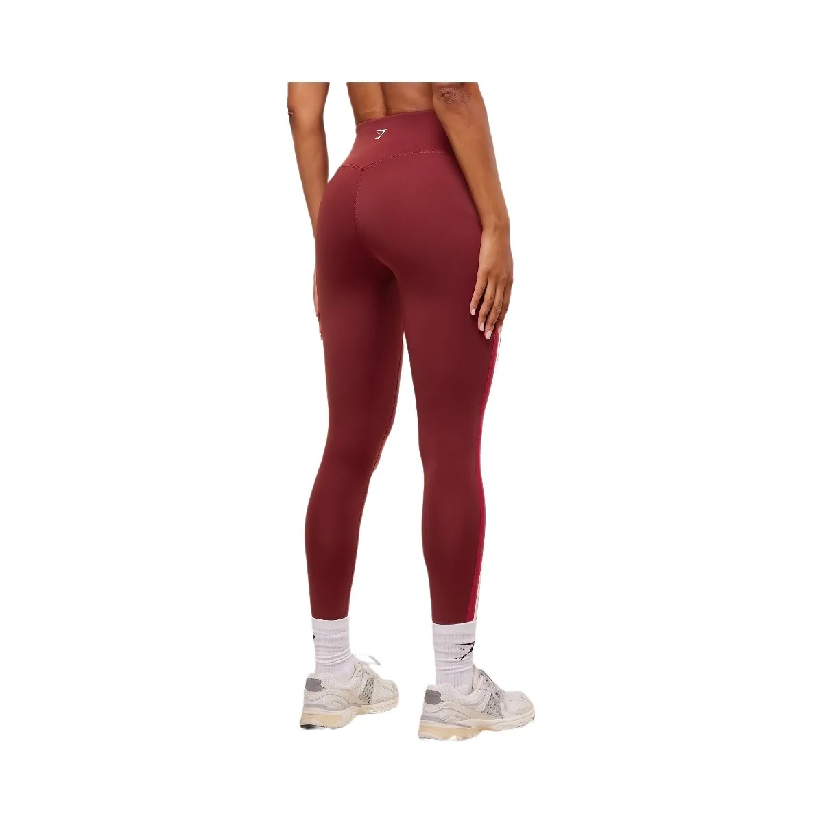 Gymshark Piping Legging - Sets Red/Carmine Red/Soft White - HypeFly India View 3
