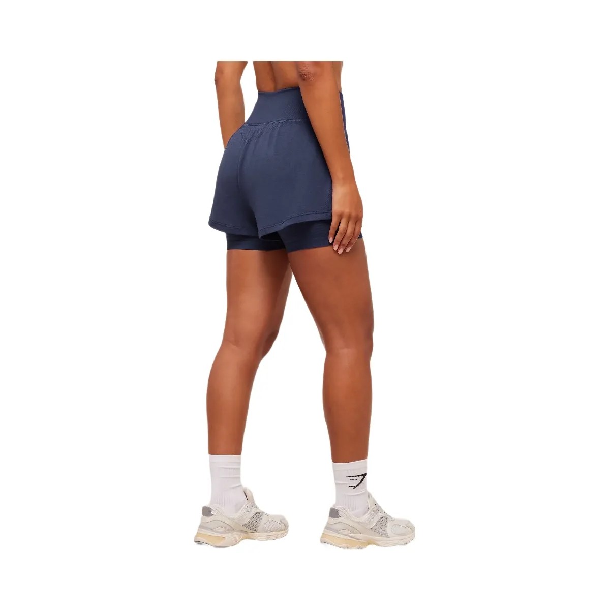 Gymshark Vital 2-in-1 Shorts - Heavy Blue/Marl - HypeFly India View 2