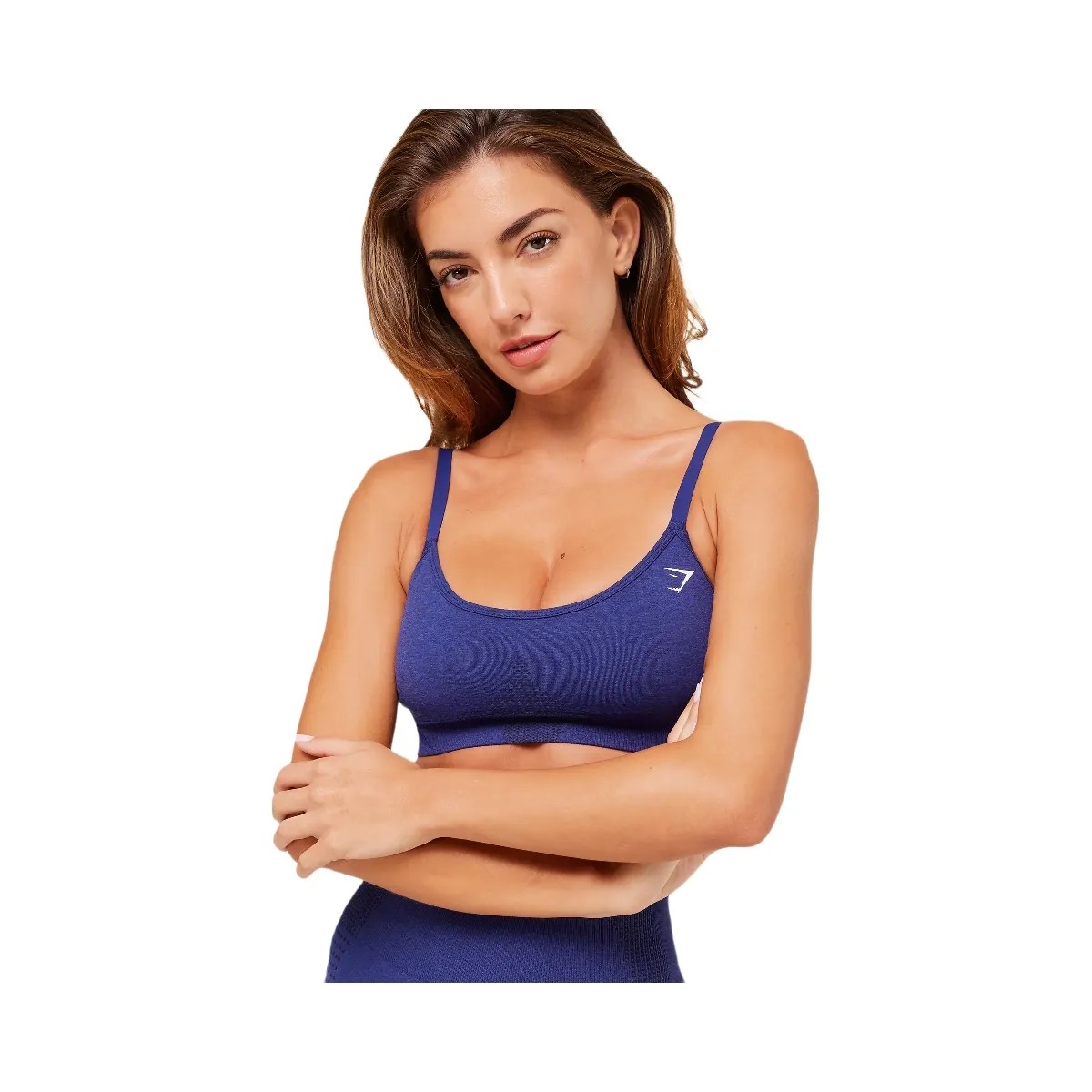 Gymshark Vital Sports Bra - Cobalt Purple Marl - HypeFly India View 4