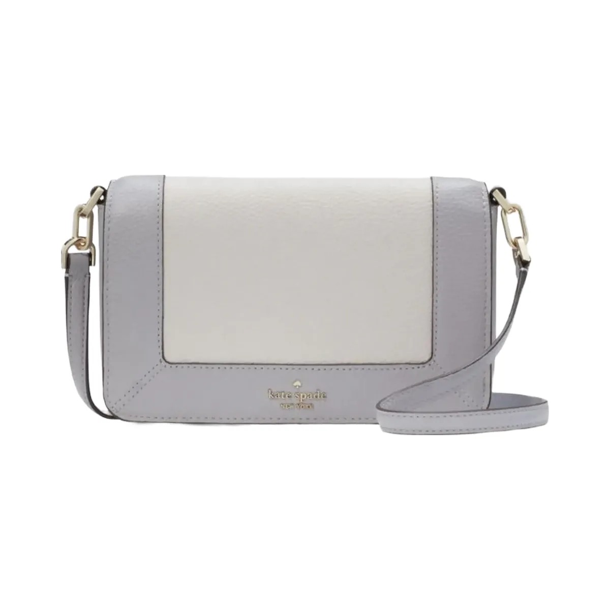 Kate Spade Lena Colorblock Mini Flap Crossbody Mountain Grey Multi - HypeFly India View 1