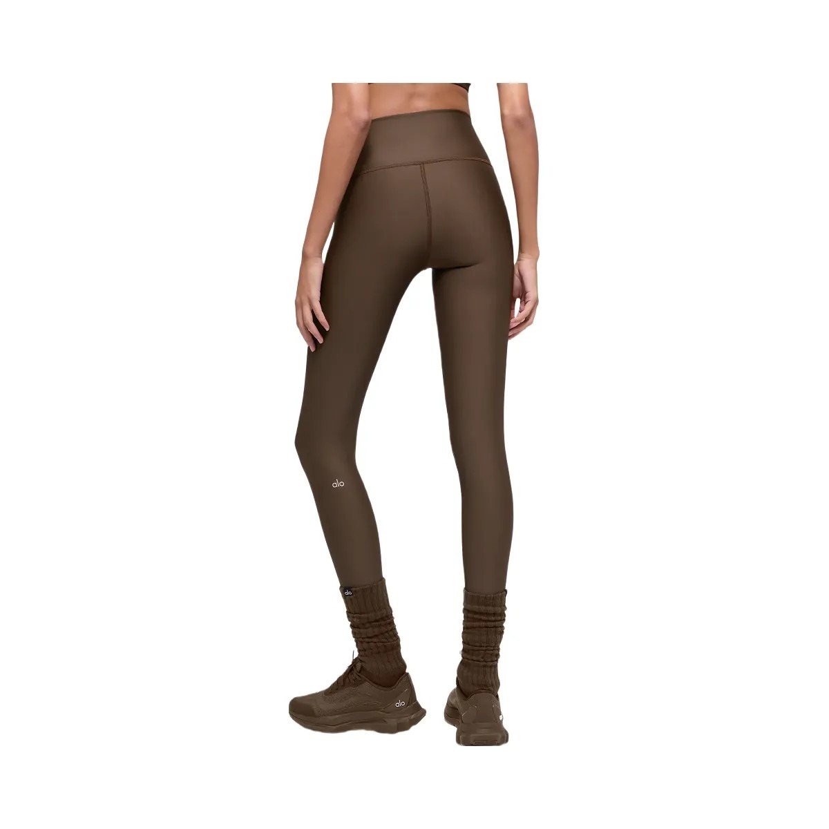 Alo Women's Airlift Winter Warm High-Waist Legging - Espresso - HypeFly India View 4