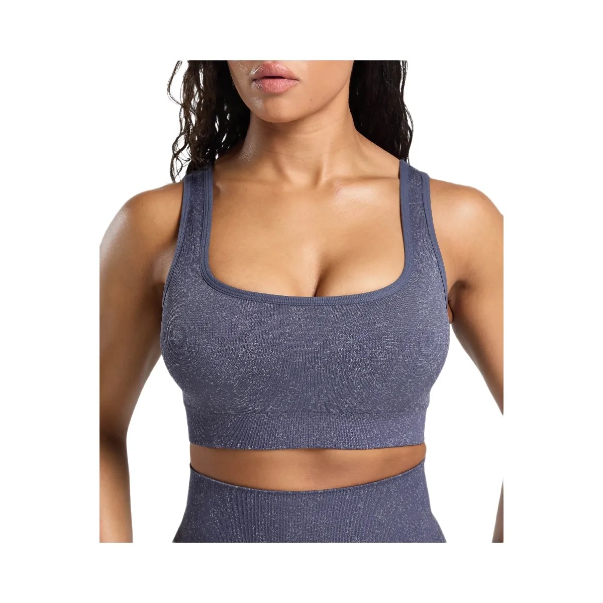 Gymshark Adapt Fleck Sports Bra - Weighted Purple/Metal Purple - HypeFly India View 5