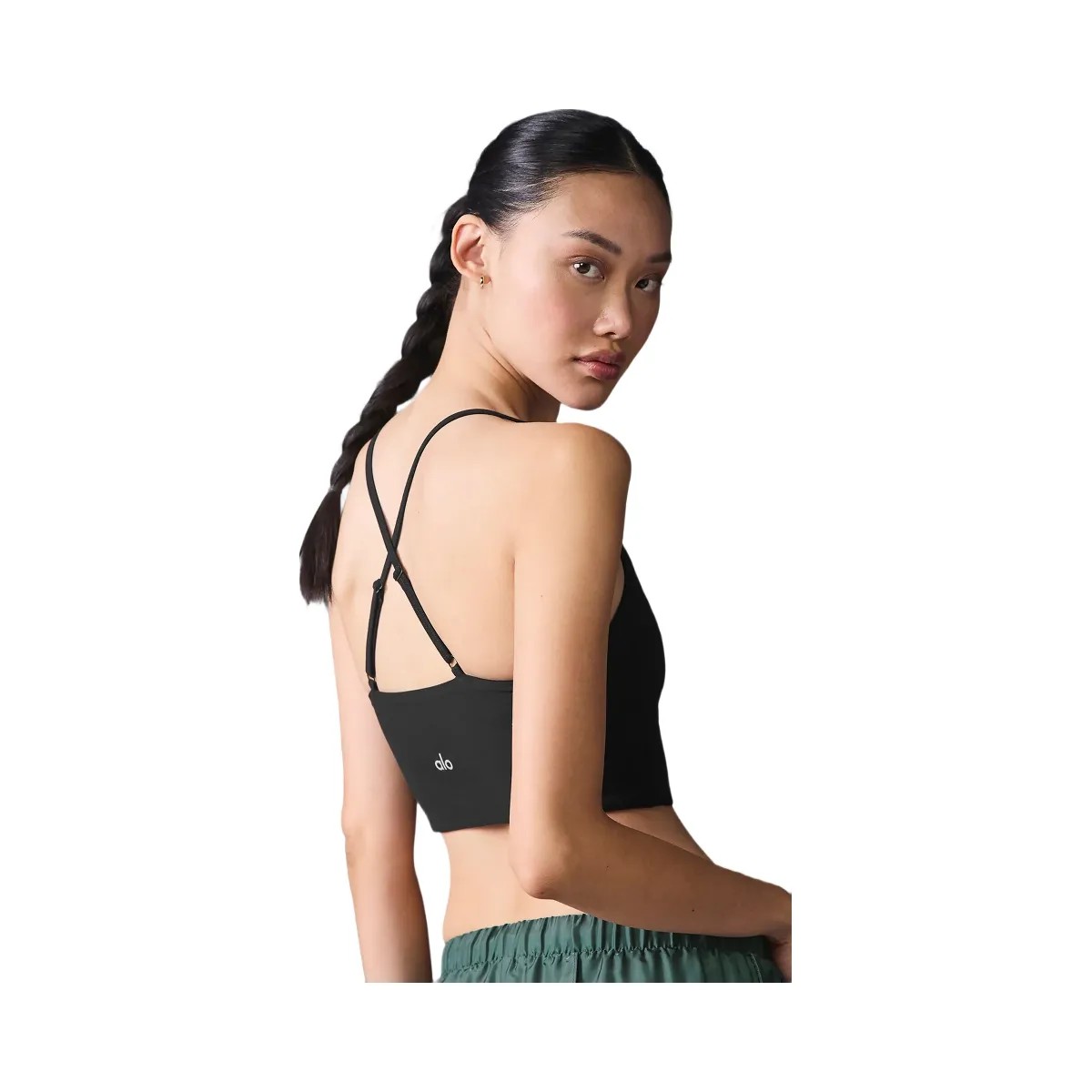 Alo Women's Alosoft Highlight Bra - Black - HypeFly India View 3