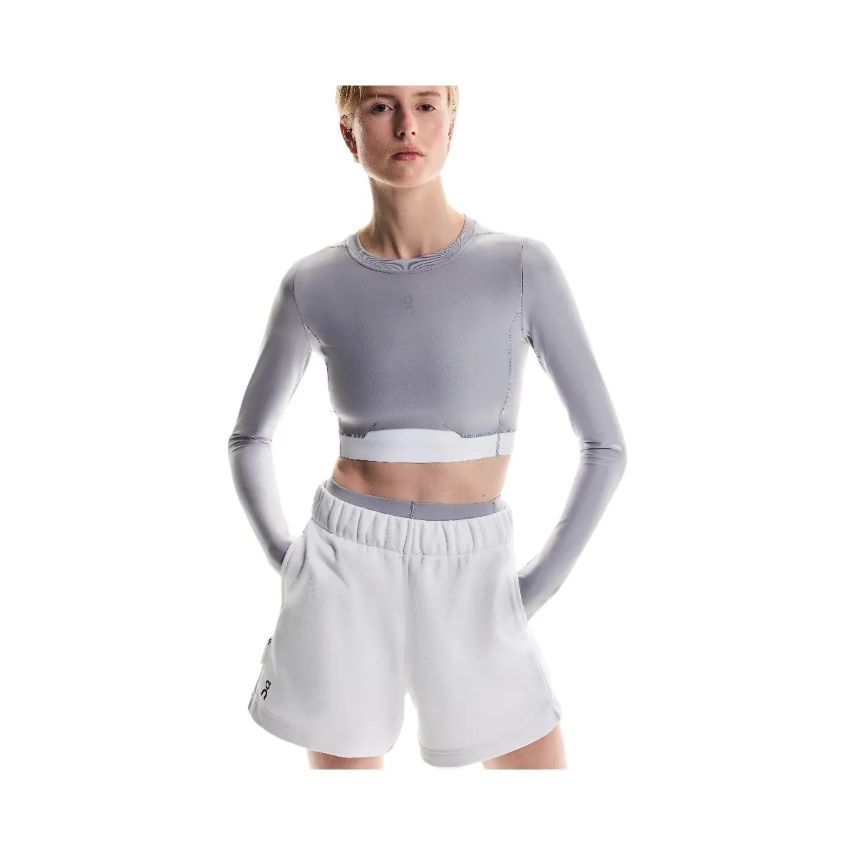 On Train Long Sleeve Crop Lilac  - HypeFly India View 4