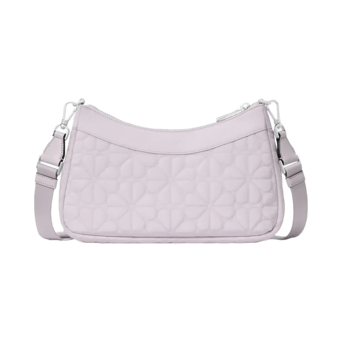 Kate Spade Flower Quilted Fabric Convertible Crossbody Pale Amethyst - HypeFly India View 5