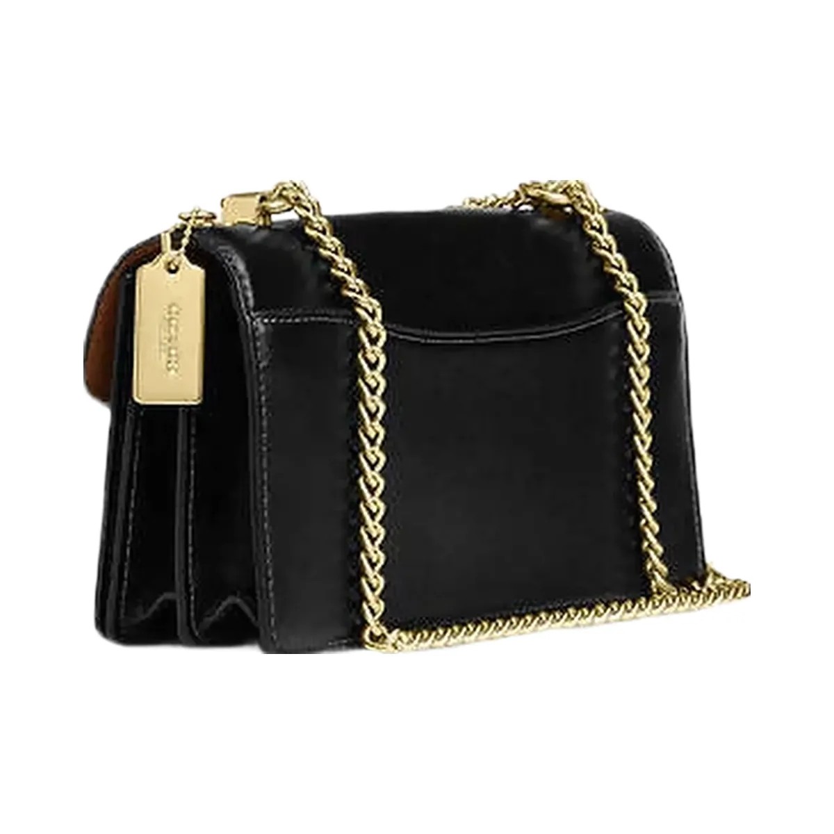 Coach Klare Envelope Crossbody Bag Calf Leather-Gold-Black - HypeFly India View 2