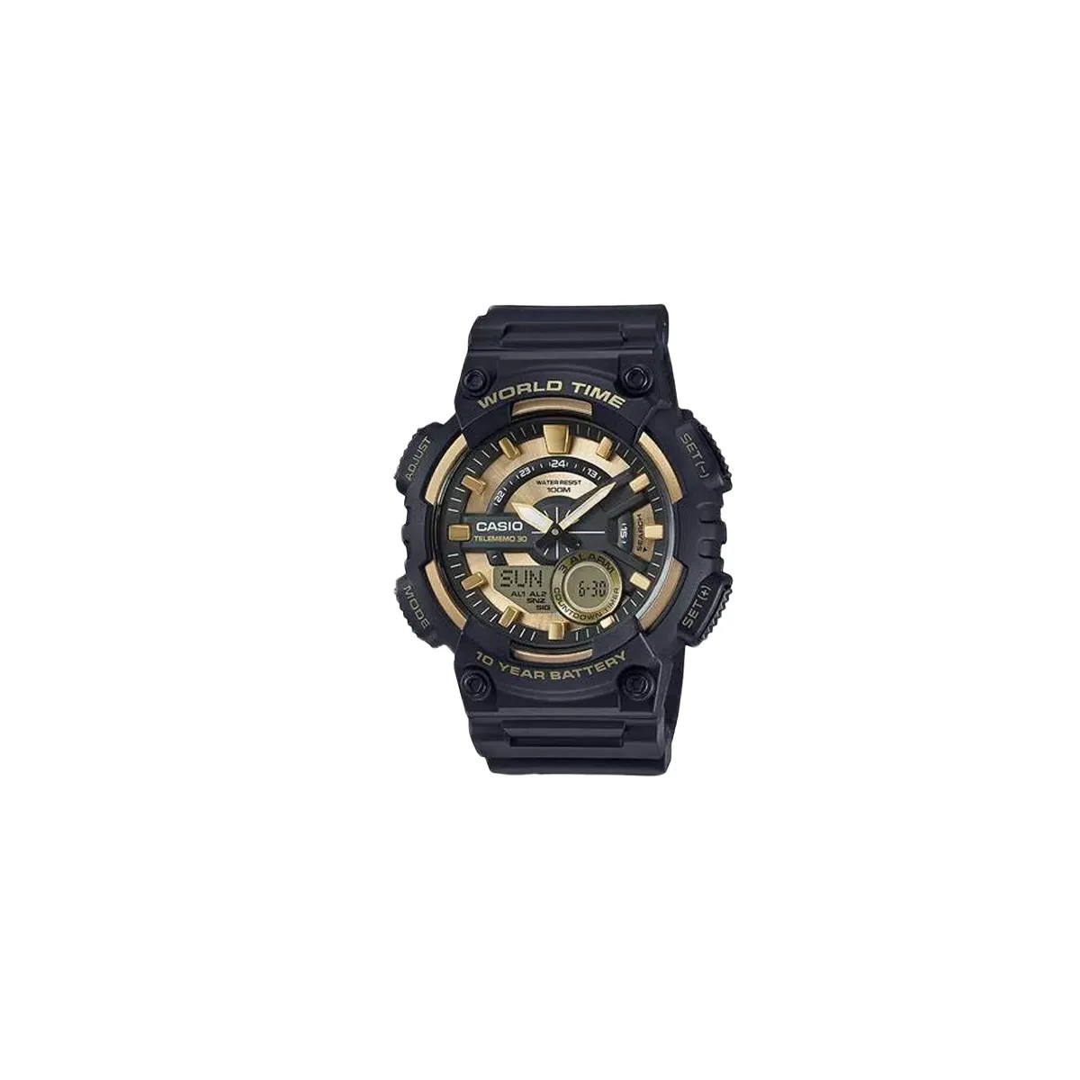 CASIO YOUTH AEQ-110 Series AEQ-110BW-9AVDF Black/Gold - HypeFly India View 1
