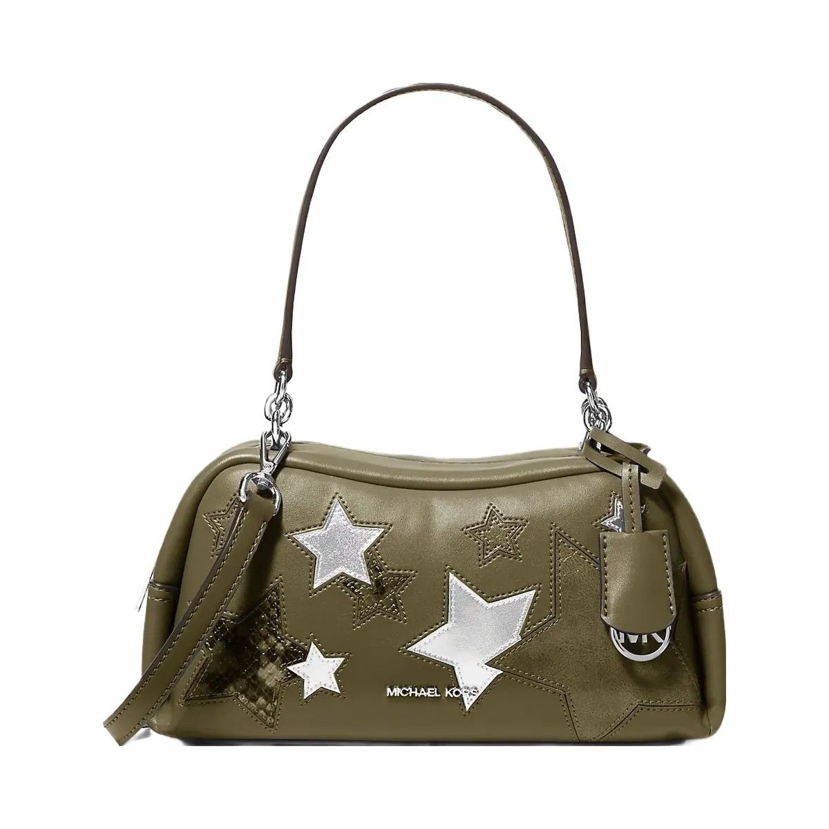 Michael Kors Cecily Small Embellished Shoulder Bag Olive - HypeFly India View 1