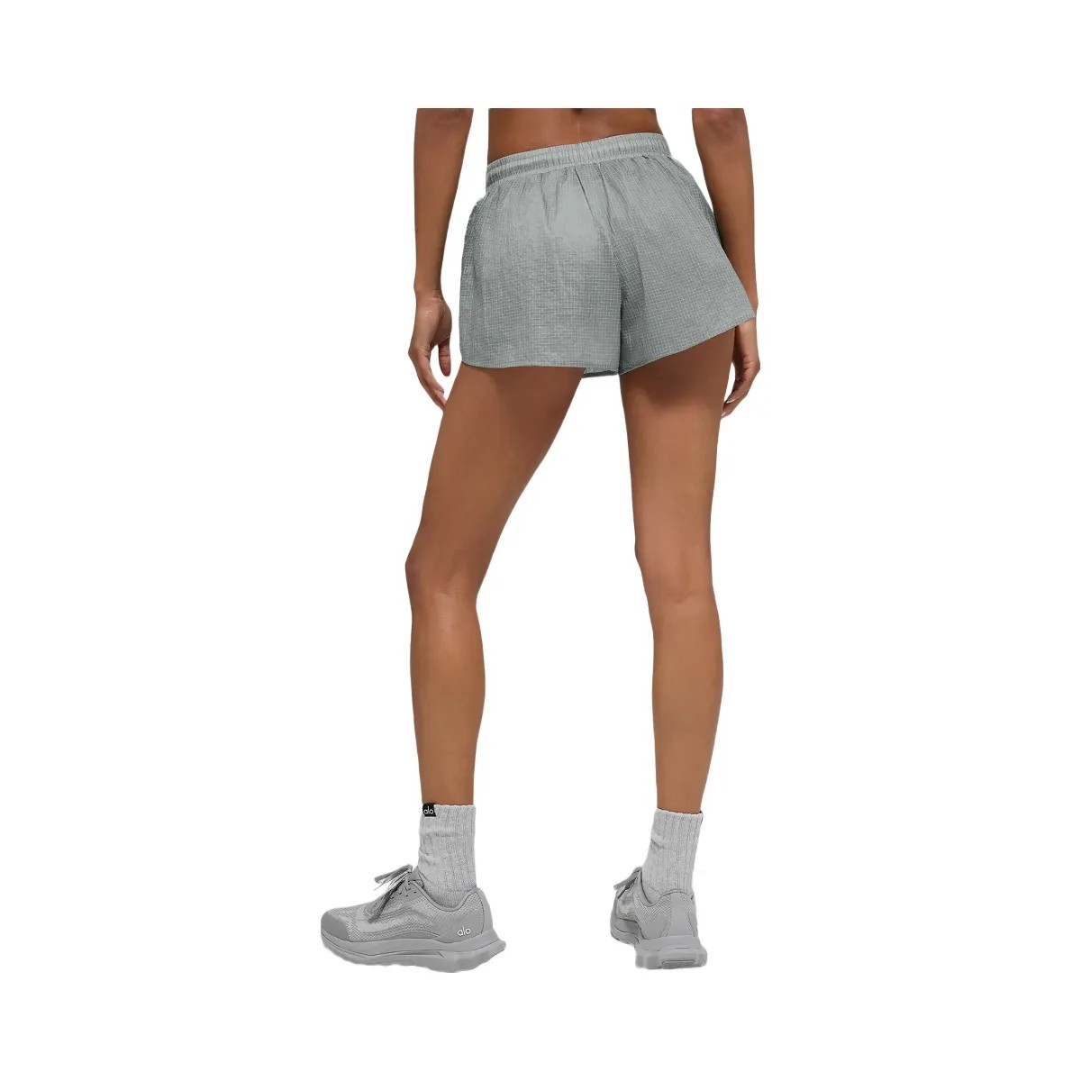 Alo Women's Game Time Short - Lunar Grey - HypeFly India View 3