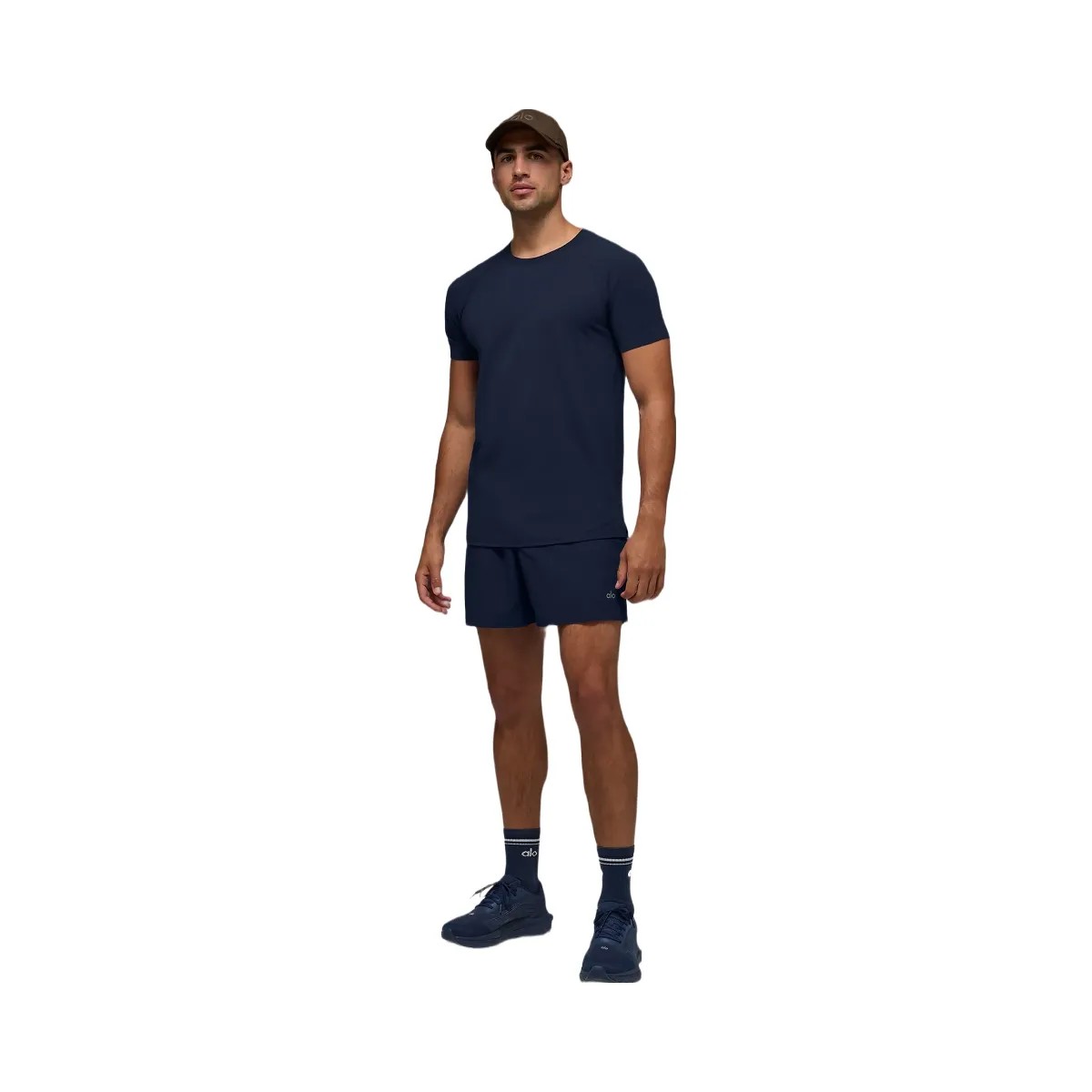 Alo Men's ALO Vapor Crewneck Short Sleeve - Navy - HypeFly India View 1