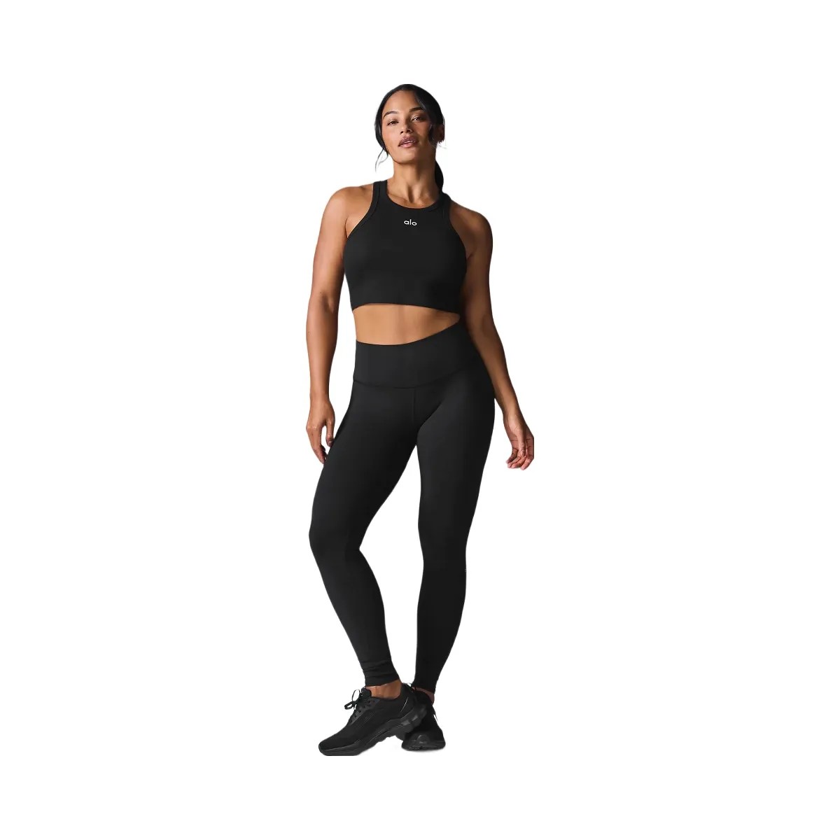 Alo Women's High-Waist Airbrush Legging - Black - HypeFly India View 4