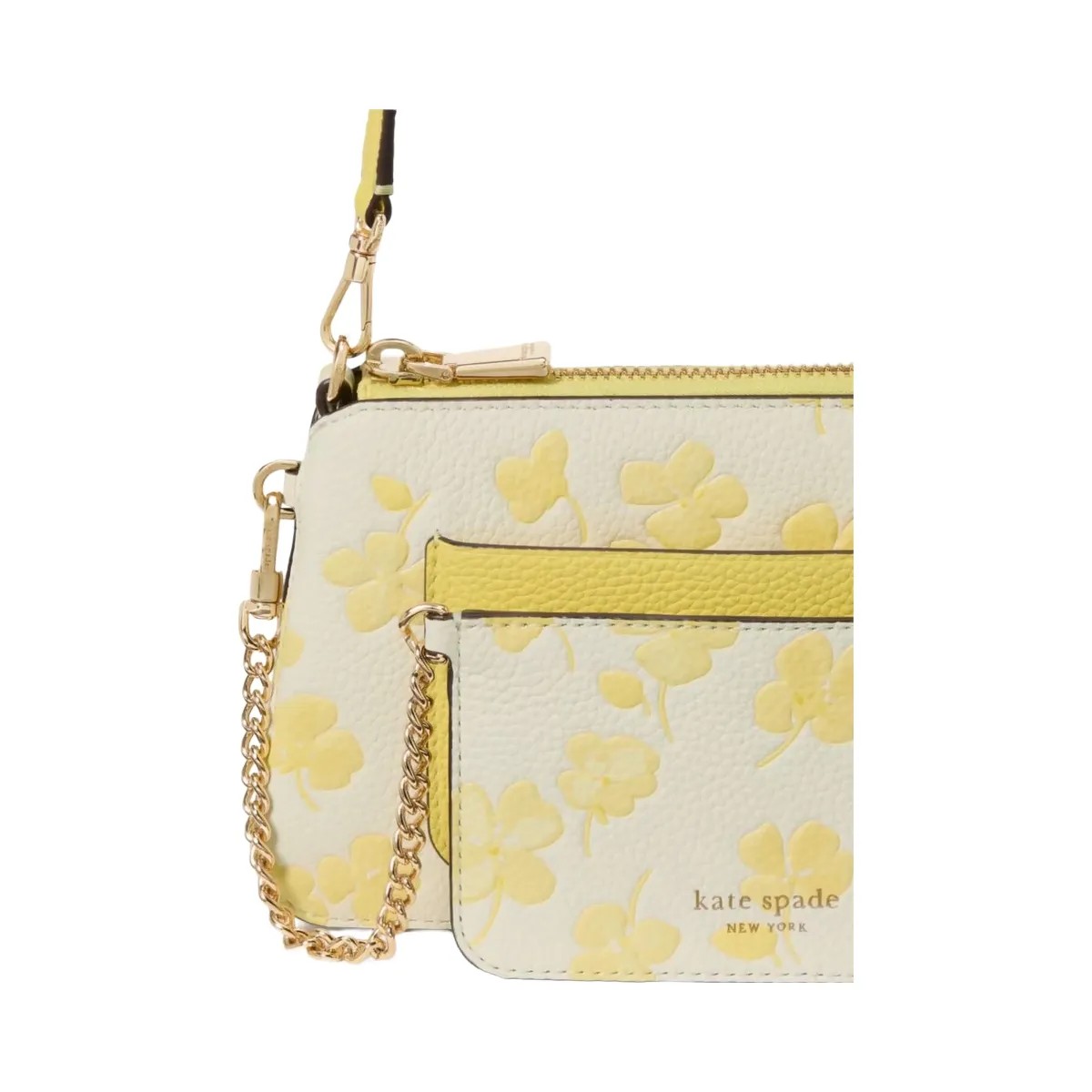Kate Spade Ava Spring Pansies Pochette Yuzu Jam Multi - HypeFly India View 5