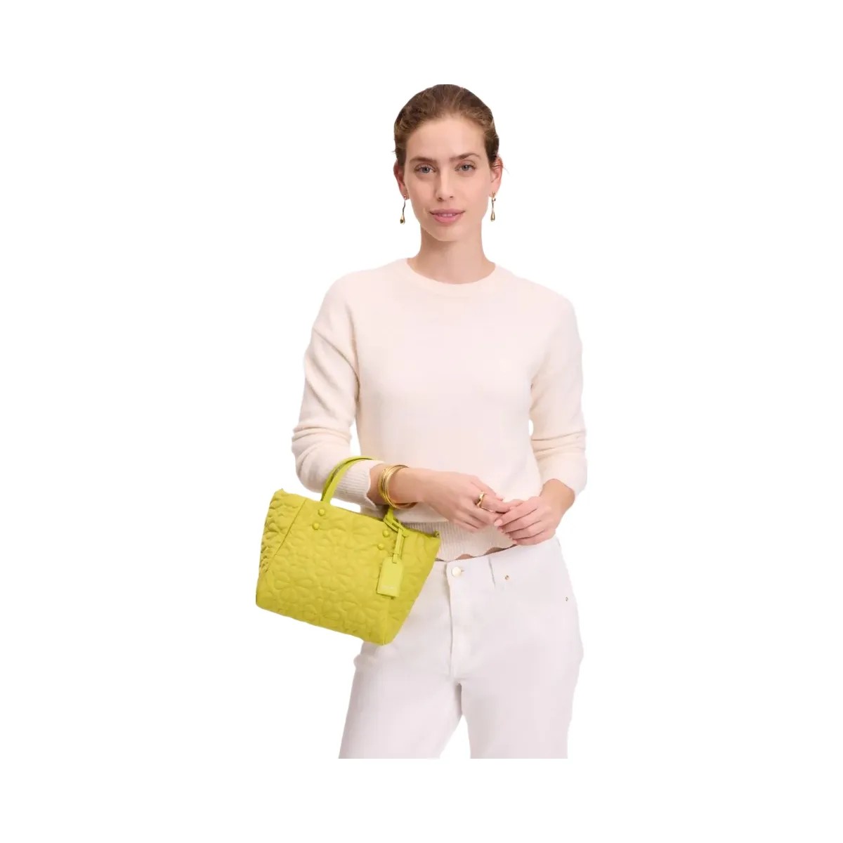 Kate Spade Tilly Quilted Small Tote Bag Olivine - HypeFly India View 2