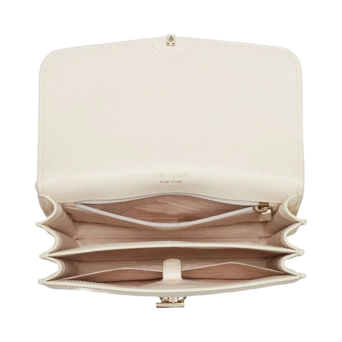 Kate Spade Locket Large Flap Shoulder Bag Parchment - HypeFly India View 4