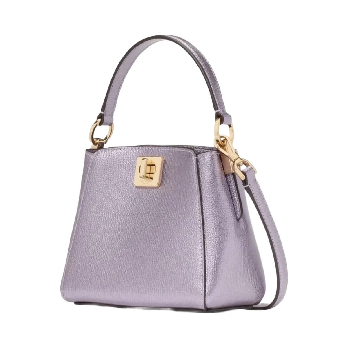 Kate Spade Phoebe Metallic Mini Top Handle Crossbody Light Candied Flower - HypeFly India View 3