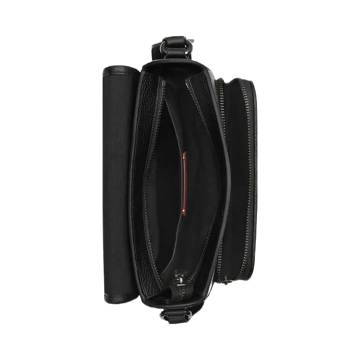 Coach Sullivan Flap Crossbody Bag In Signature Canvas Signature Canvas-Gunmetal-Charcoal-Black - HypeFly India View 4