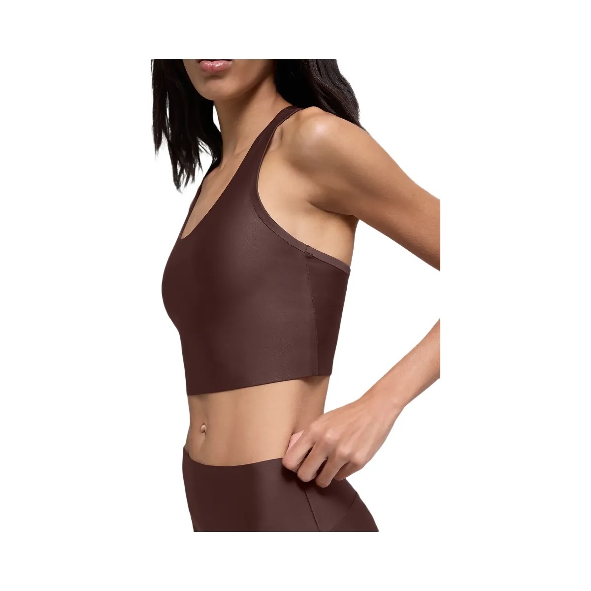 Alo Women's Airlift Super Sleek Bra Tank - Brownstone - HypeFly India View 3