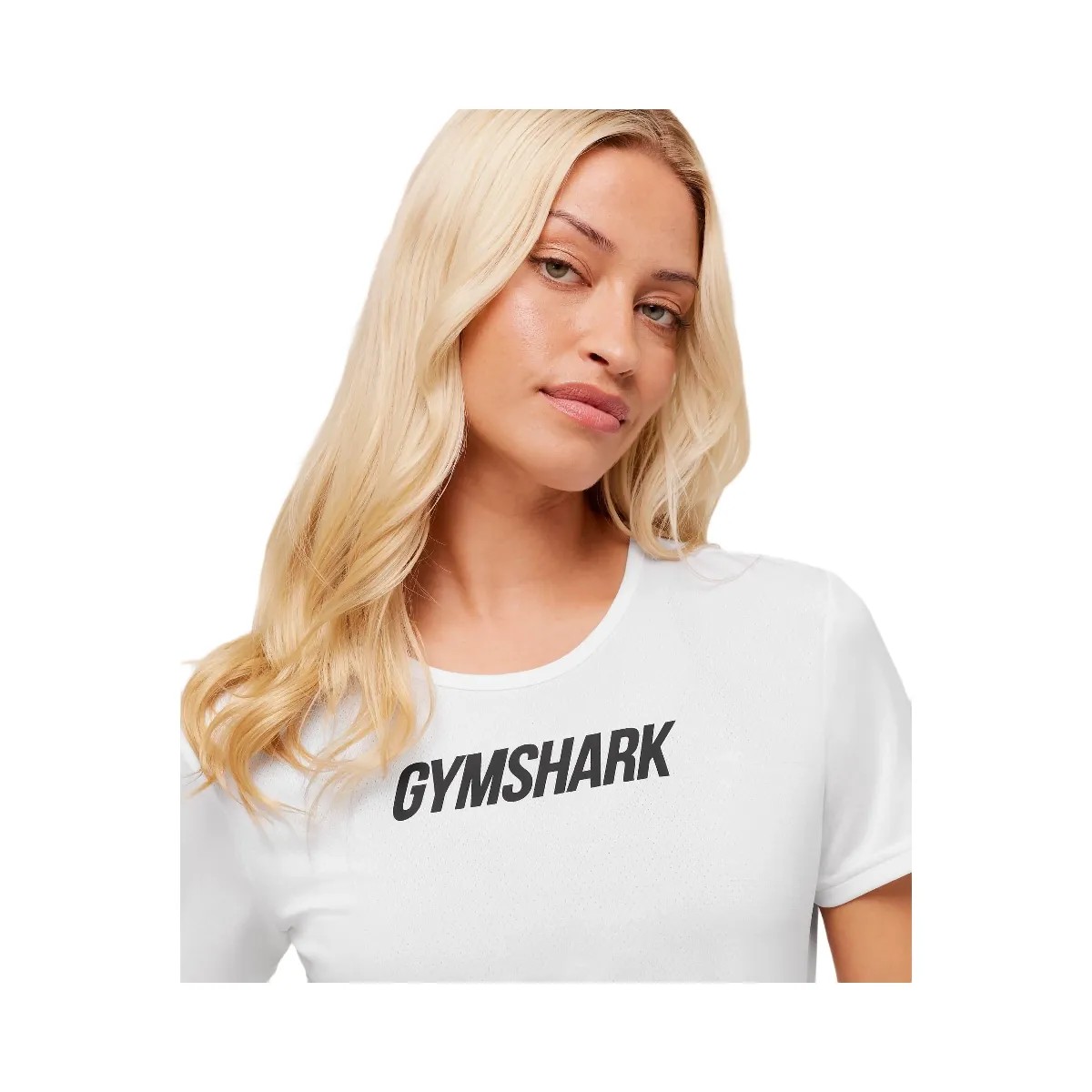 Gymshark Wordmark Graphic T-Shirt - White - HypeFly India View 4