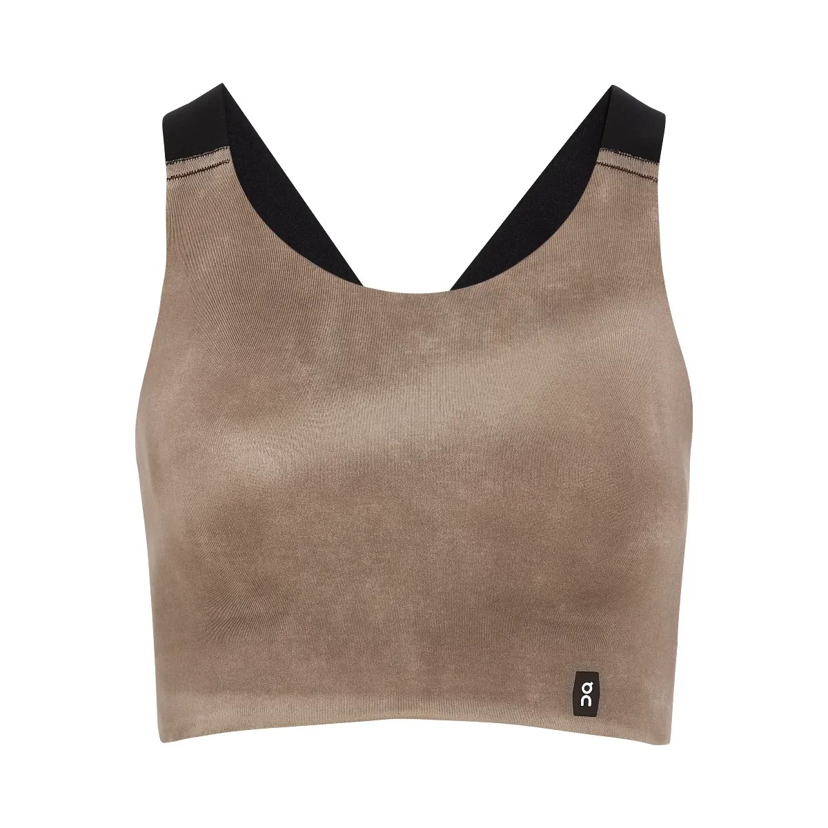 On Performance Bra Aop Cinder | Black - HypeFly India View 1