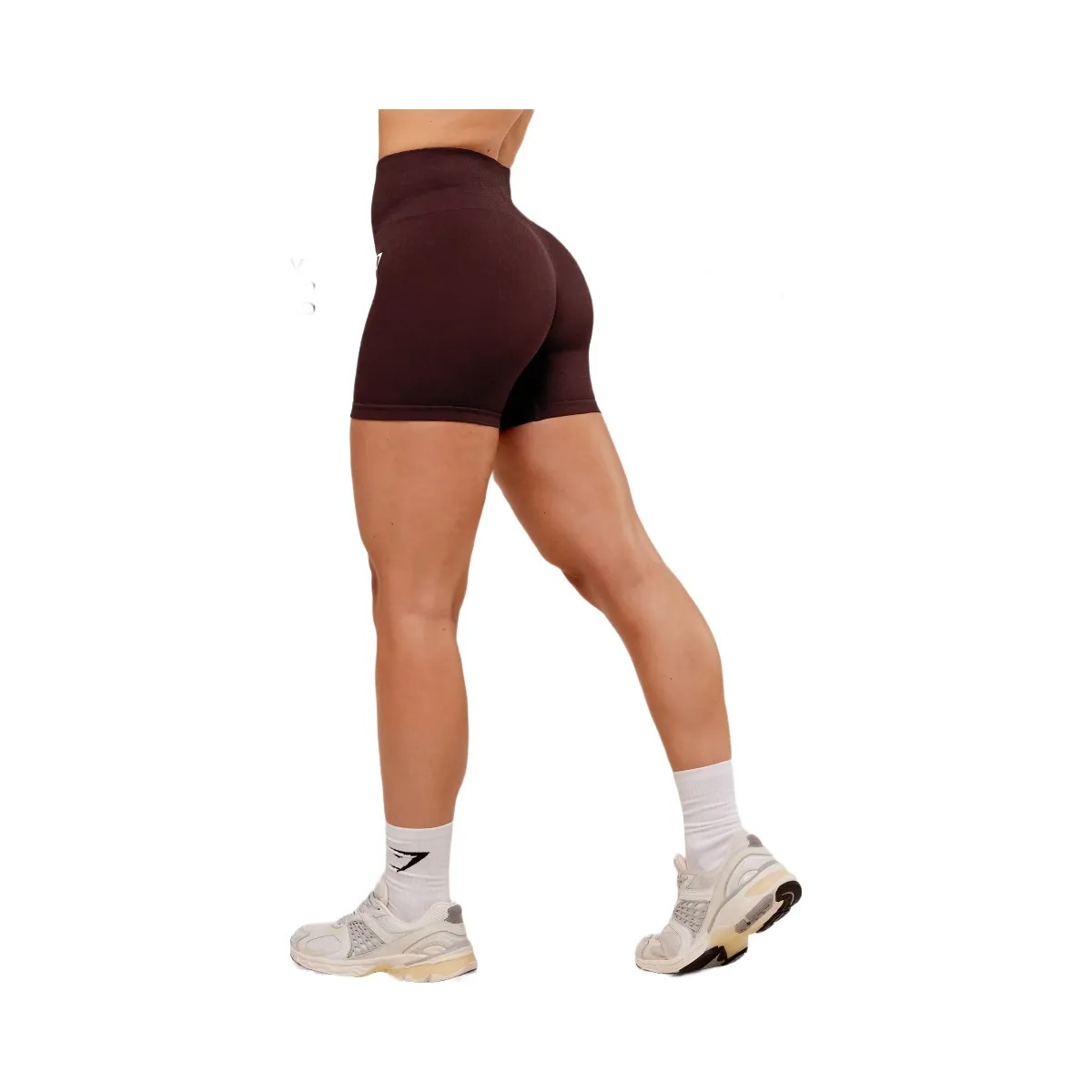 Gymshark Adapt Fleck x Whitney Seamless Shorts - Cherry Purple/Rich Maroon - HypeFly India View 5