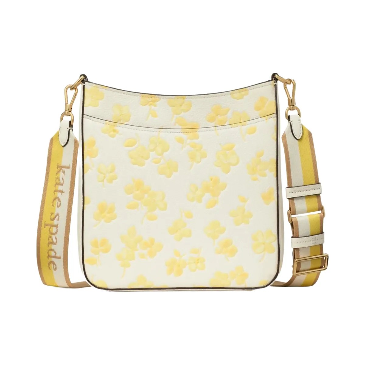 Kate Spade Hudson Spring Pansies Messenger Crossbody Bag Yuzu Jam Multi - HypeFly India View 5