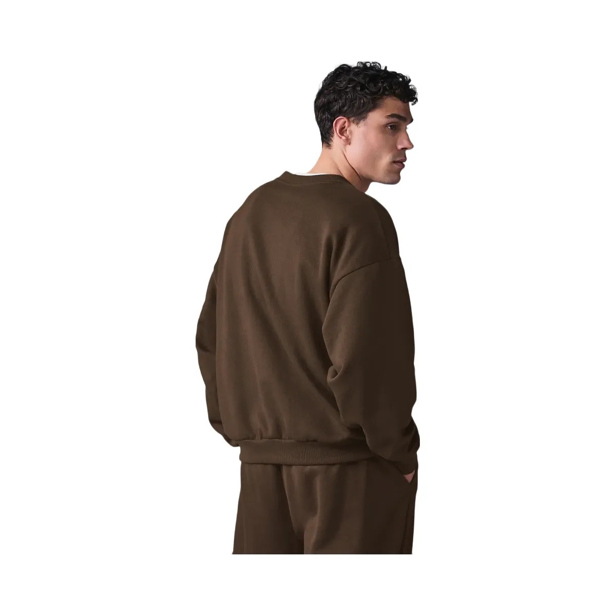 Alo Accolade Crew Neck Pullover - Espresso - HypeFly India View 2