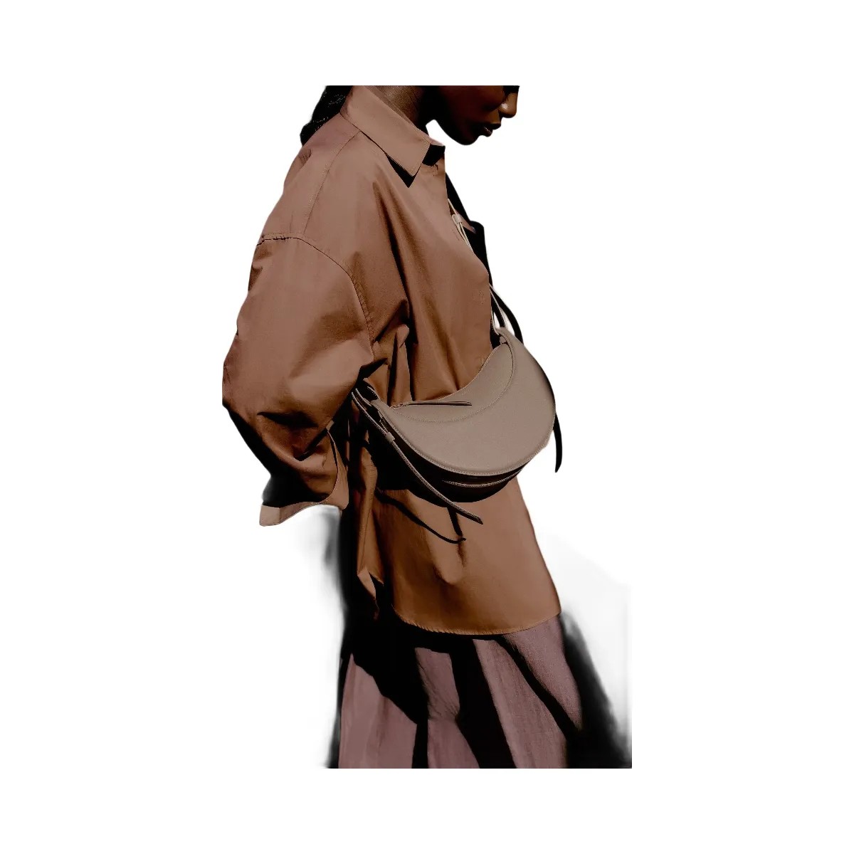 Polene Numero Dix Textured Taupe - HypeFly India View 2