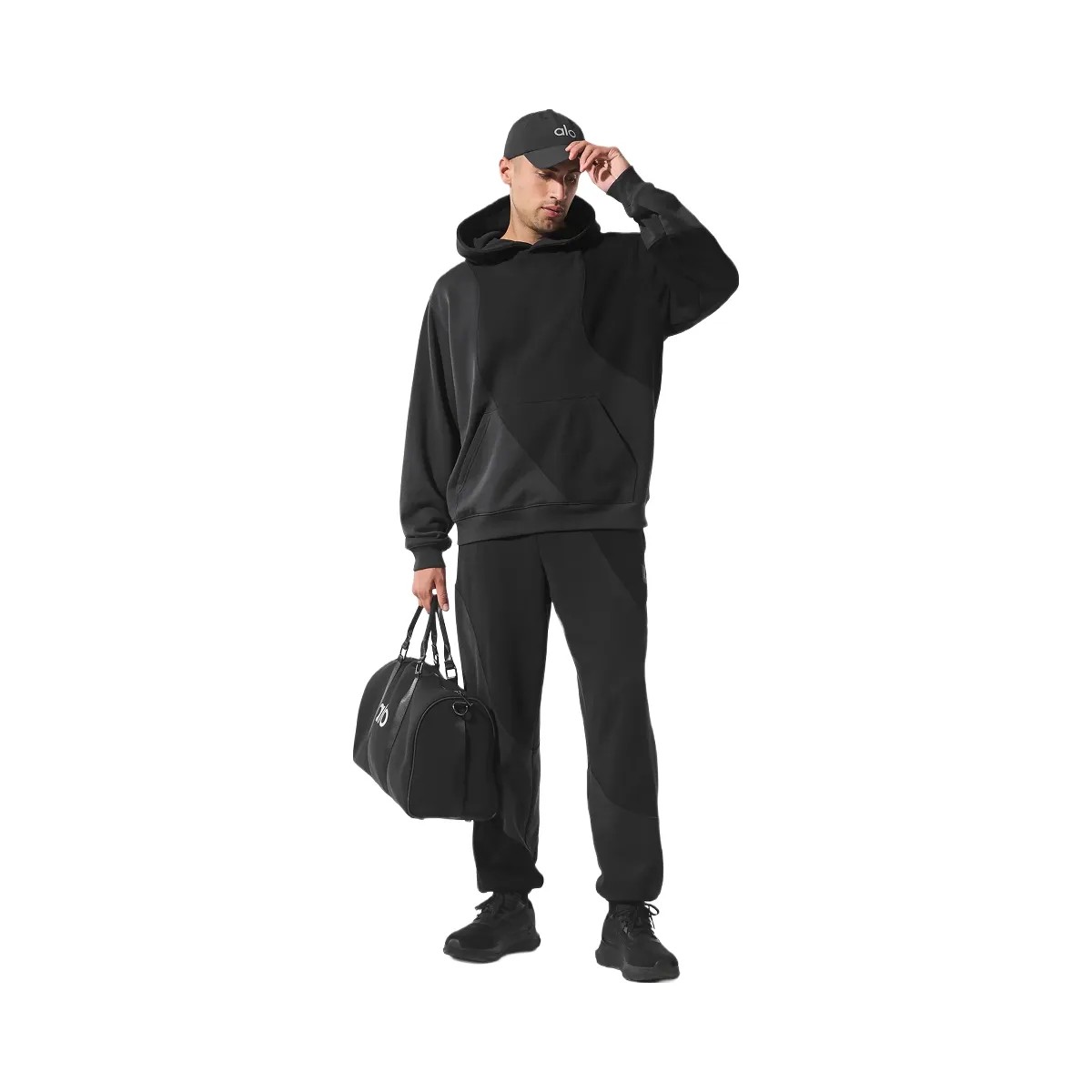 Alo Men's Make Waves Sweatpant - Vintage Black Tonal - HypeFly India View 4