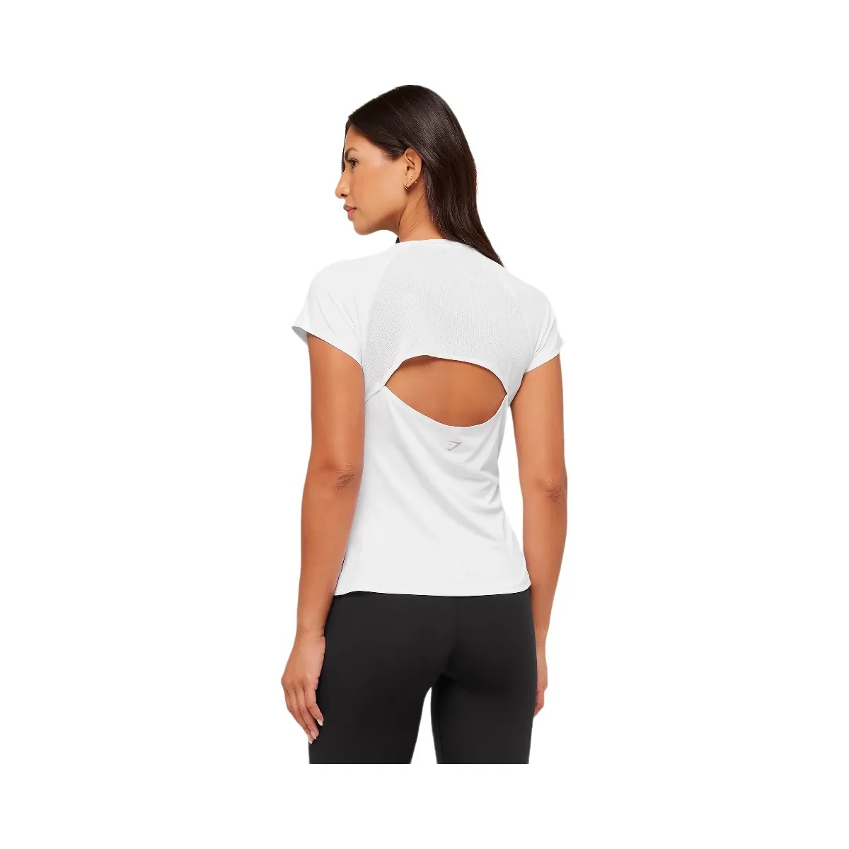 Gymshark Running Back Vent T-Shirt - White - HypeFly India View 2