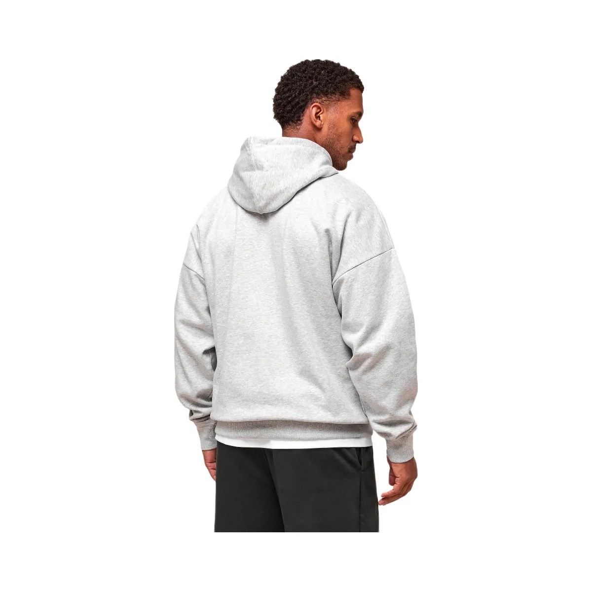 Gymshark Crest Oversized Hoodie - Light Grey Marl - HypeFly India View 5