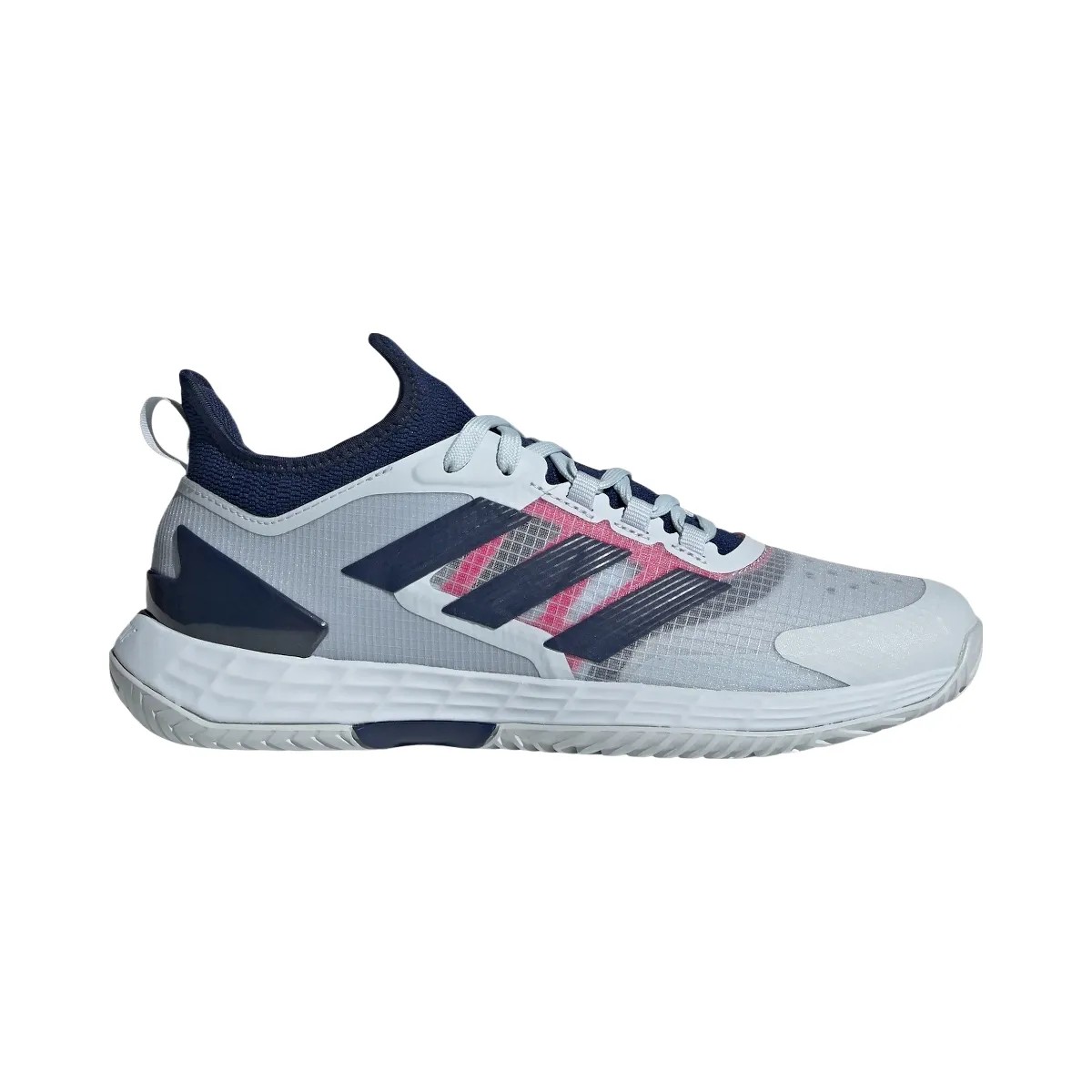 Adidas Adizero Ubersonic 4.1 Halo Blue Dark Blue Team Shock Pink - HypeFly India View 1