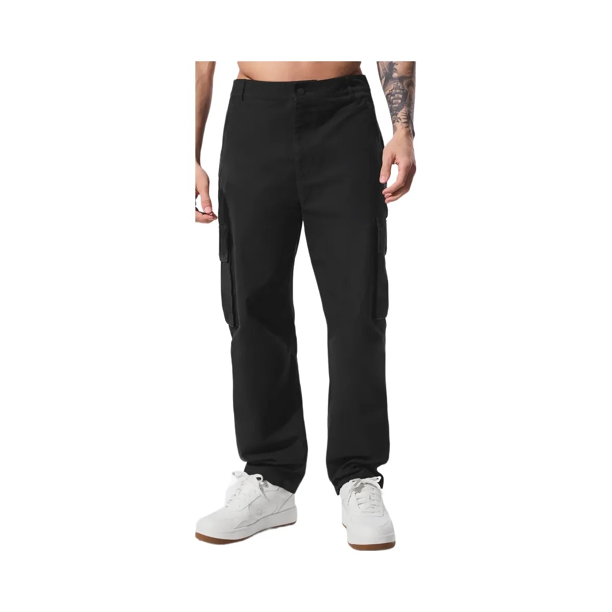 Alo Men's Cargo Ripstop Trouser - Black - HypeFly India View 4