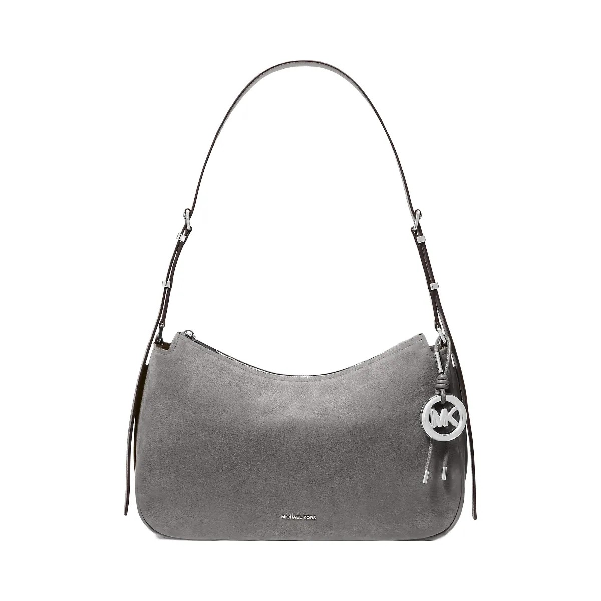 Michael Kors Nolita Medium Nubuck Shoulder Bag Storm - HypeFly India View 1