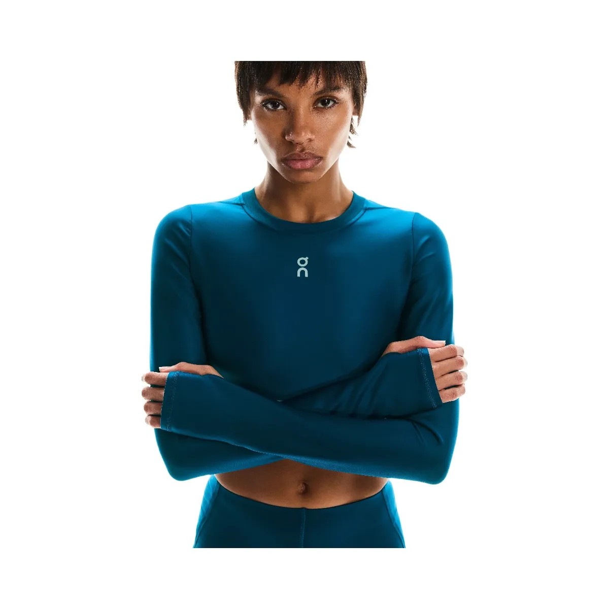 On Train Long Sleeve Crop Tempest - HypeFly India View 5