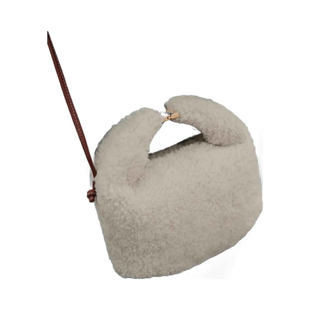 Polene Beri Ecru Shearling - HypeFly India View 3