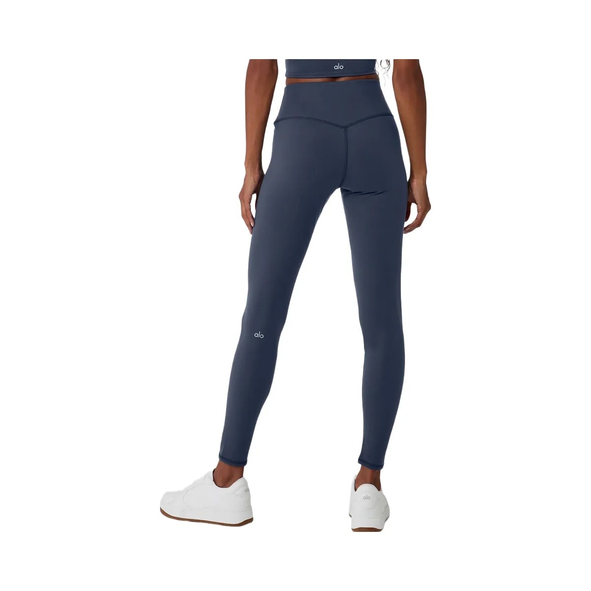 Alo Women's Airbrush Winter Warm High-Waist Nocturne Legging - Navy - HypeFly India View 3