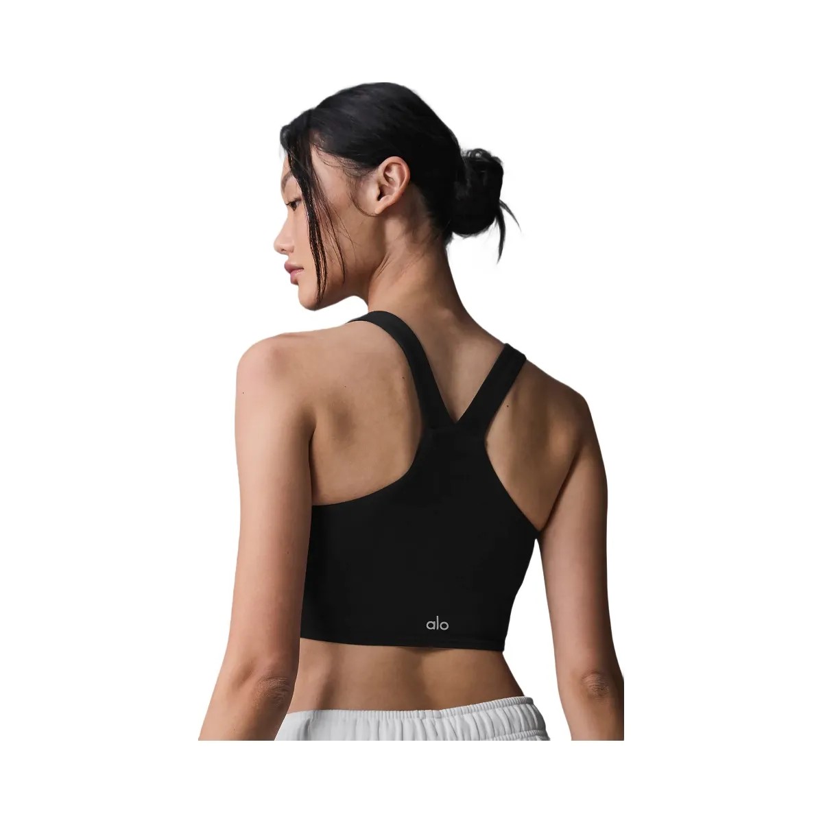 Alo Women's Airbrush Real Bra Tank - Black - HypeFly India View 2