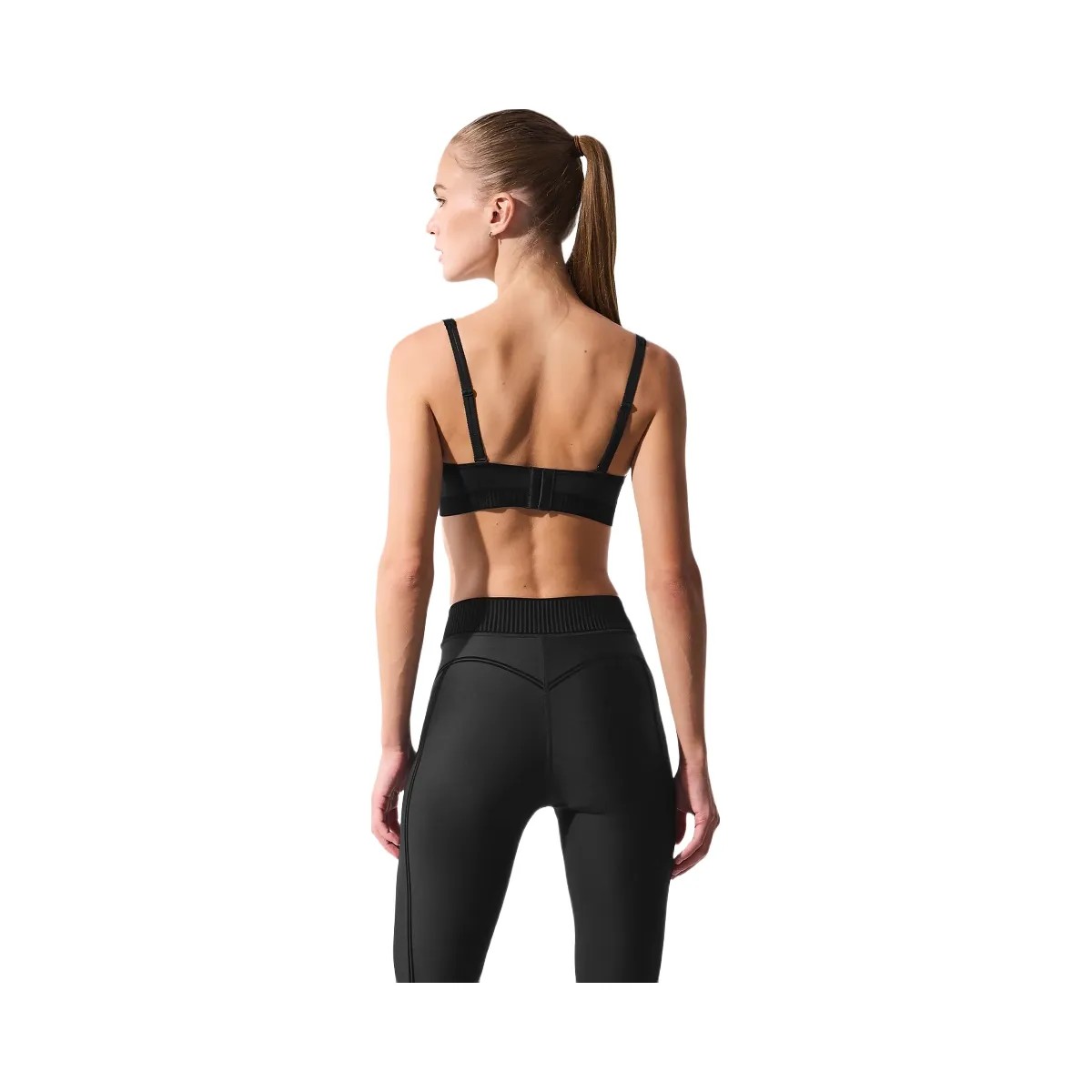 Alo Women's Airlift Line Up Bra - Black - HypeFly India View 3