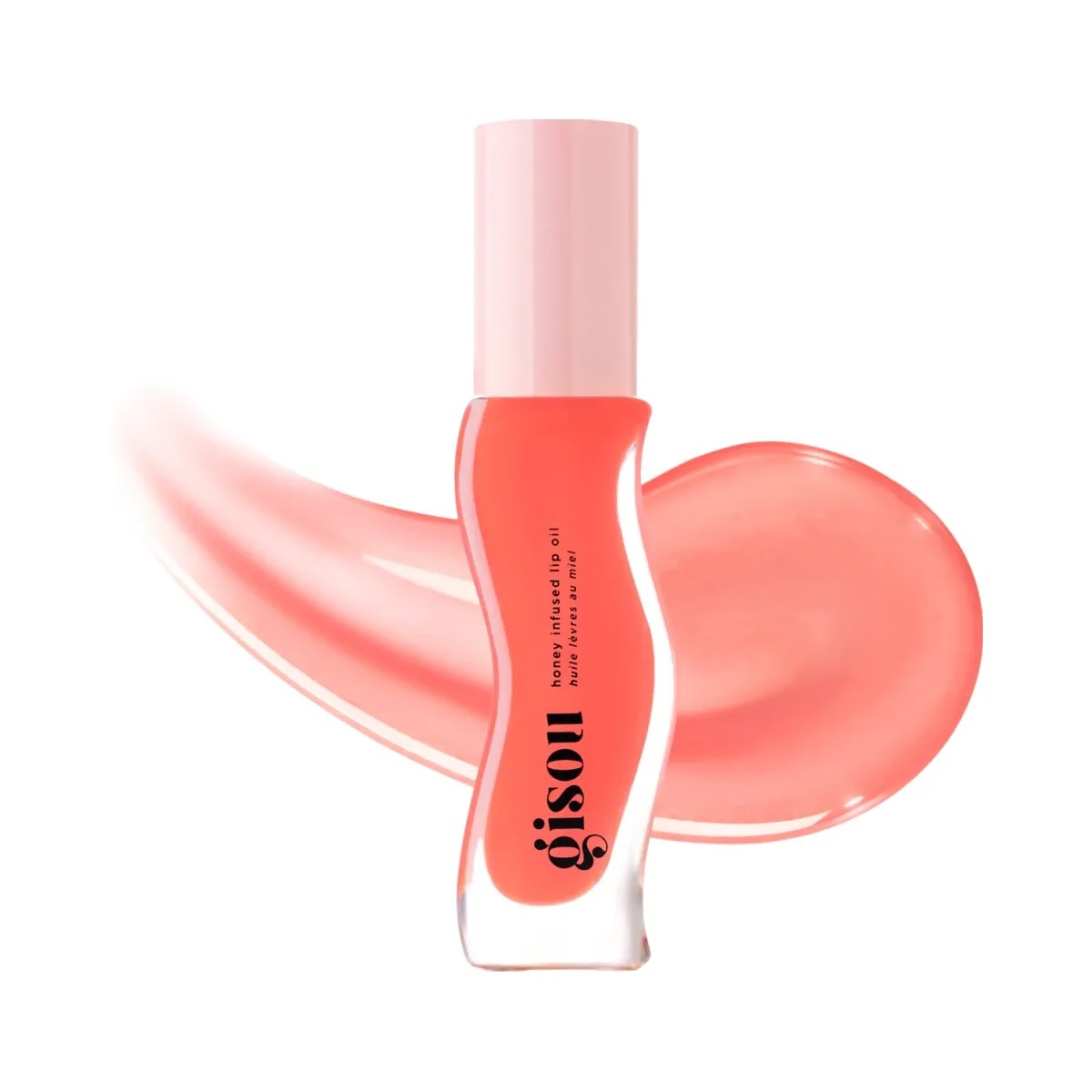 Gisou Honey Infused Hydrating Lip Oil 'Bee-llini Peach' - HypeFly India View 1
