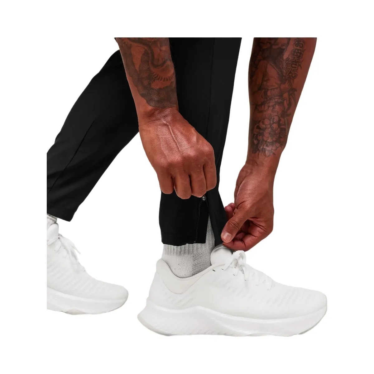 Gymshark Hybrid Athlete Woven Joggers - Black - HypeFly India View 4