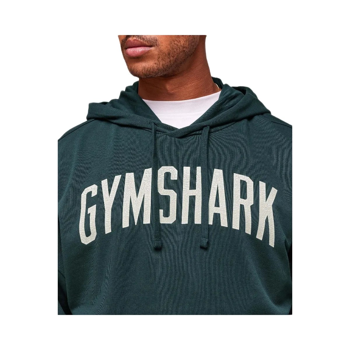 Gymshark Worn Graphic Hoodie - Deep Petrol Blue - HypeFly India View 4