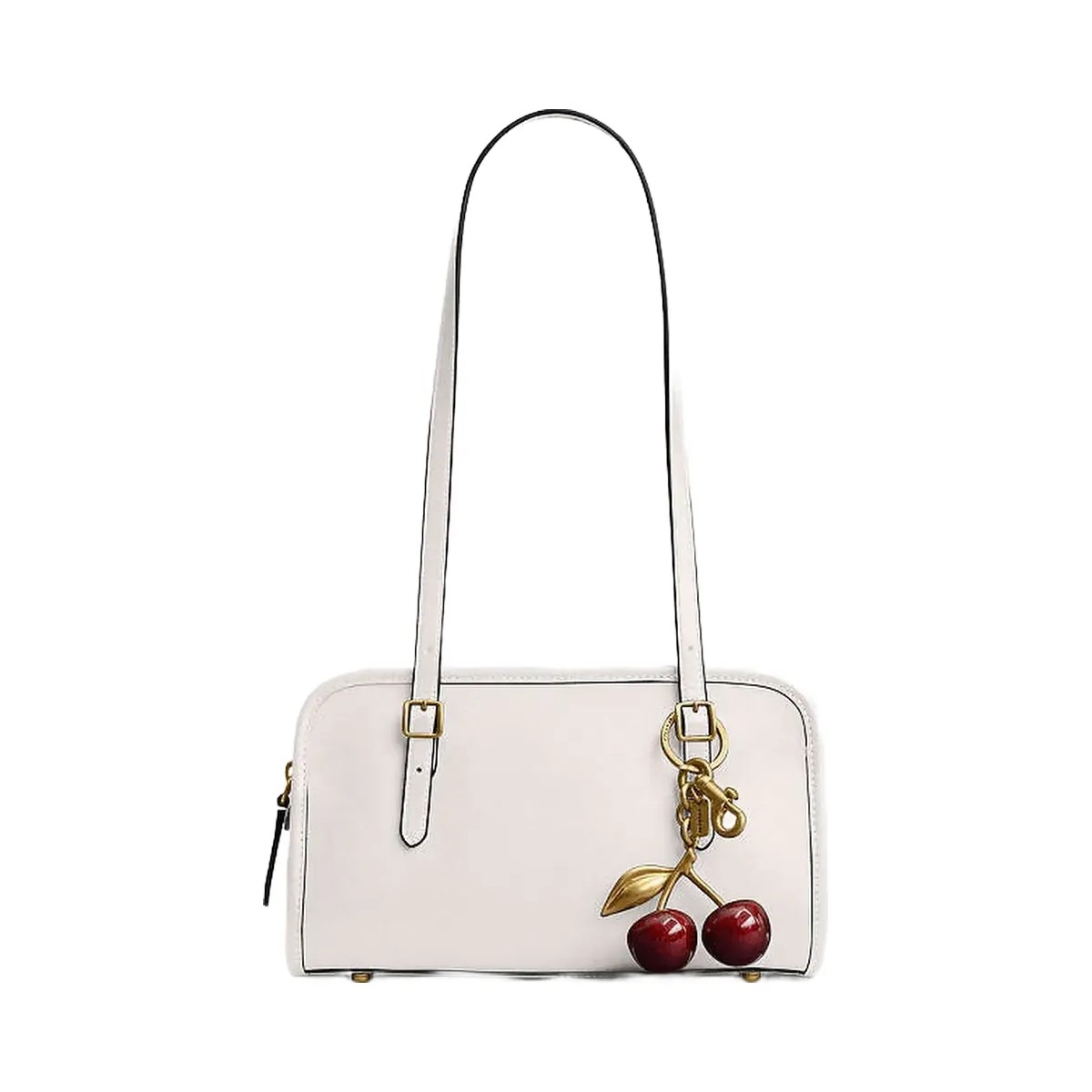 Coach Swing Zip Bag Smooth Leather-Brass-Chalk - HypeFly India View 1