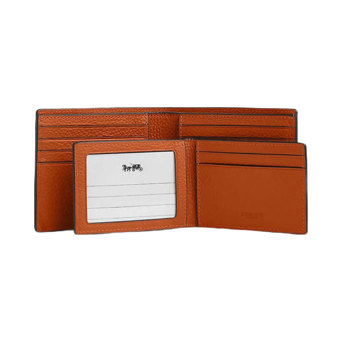 Coach 3 In 1 Wallet In Signature Leather Pebbled Leather-Qb-Toffee - HypeFly India View 3