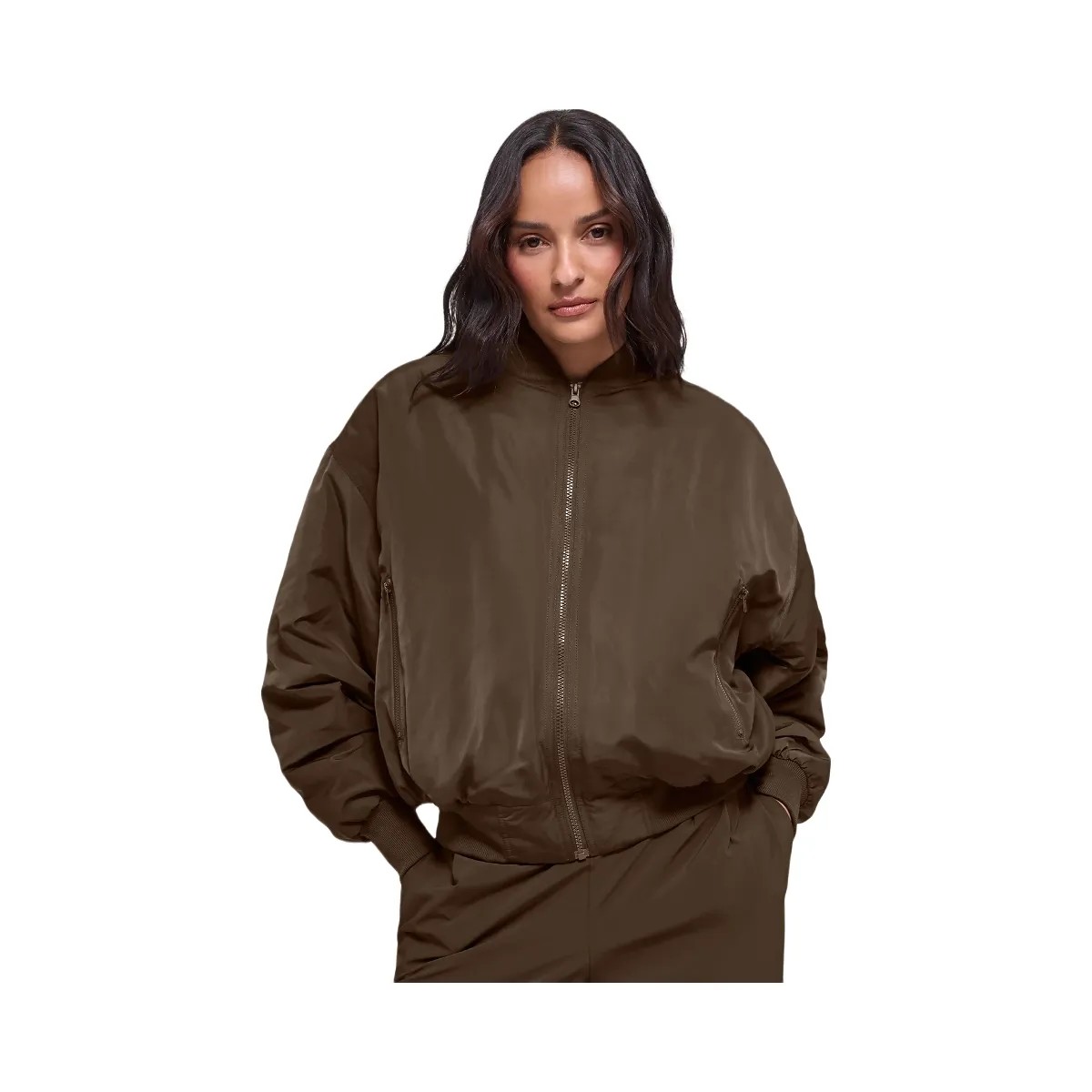 Alo Women's Faux Fur Urbanite Bomber - Espresso - HypeFly India View 1