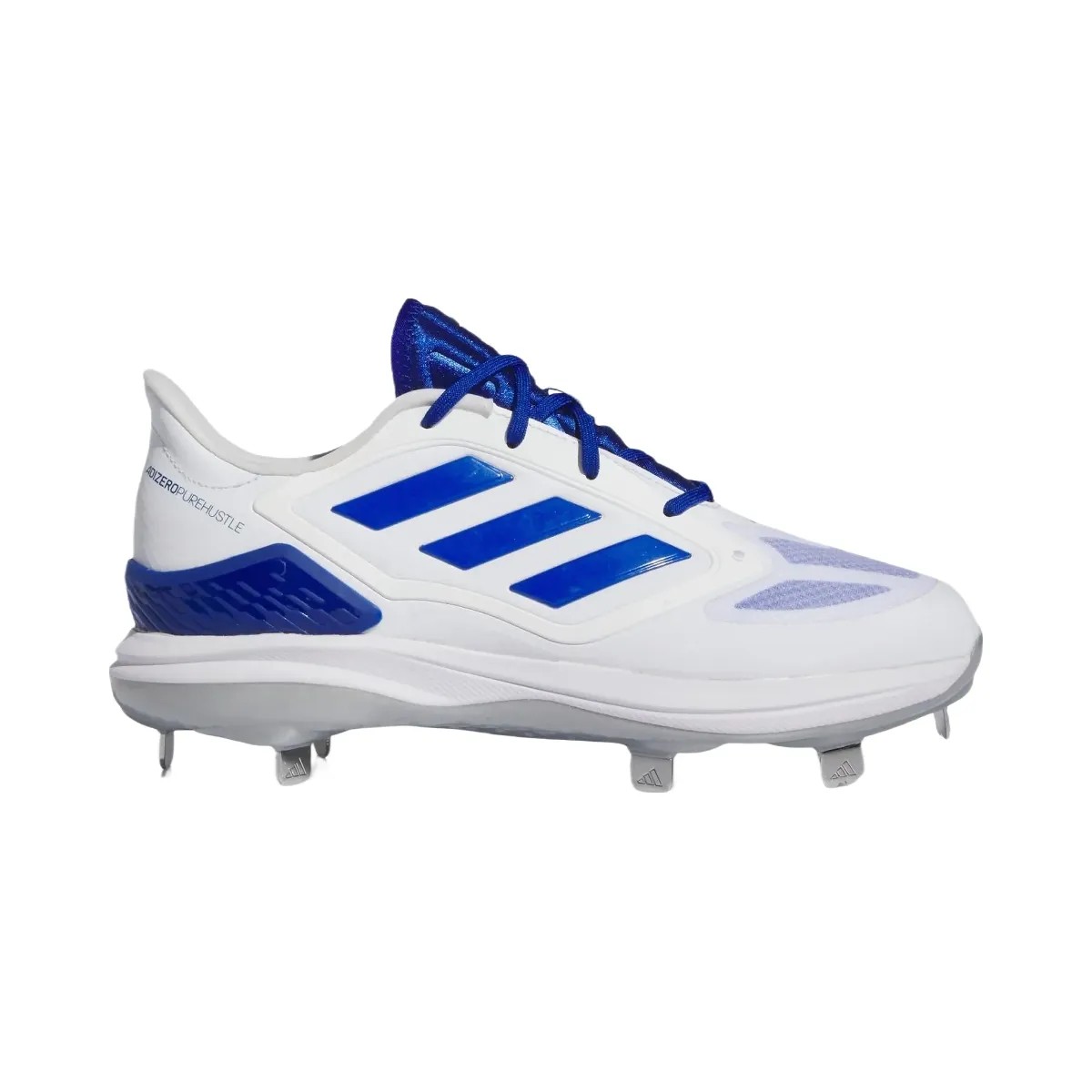 Adidas Adizero Purehustle 3 Elite Cloud White Royal Blue Silver Metallic - HypeFly India View 1